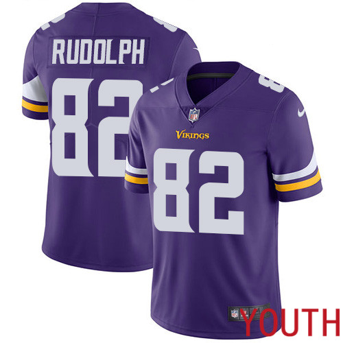 Minnesota Vikings #82 Limited Kyle Rudolph Purple Nike NFL Home Youth Jersey Vapor Untouchable